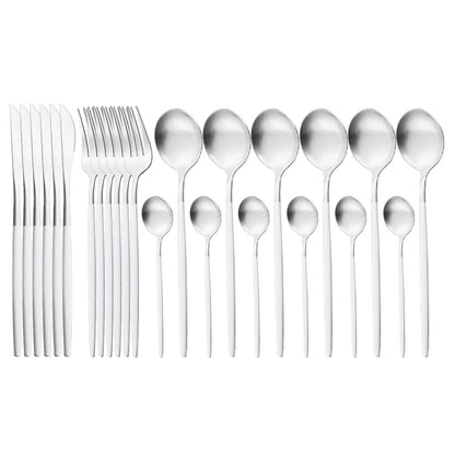Matte Stainless Flatware Set — Linea NH-1554