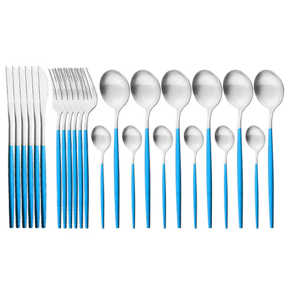 Matte Stainless Flatware Set — Linea NH-1554