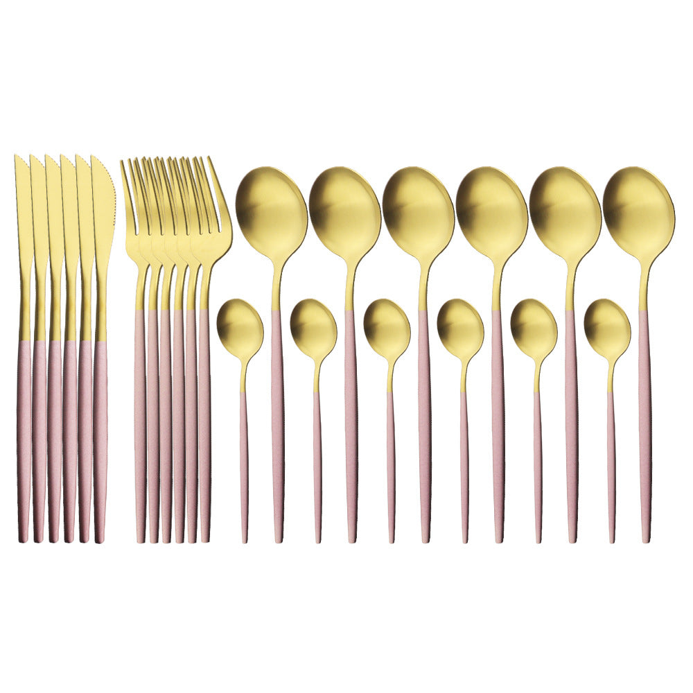 Matte Stainless Flatware Set — Linea NH-1554