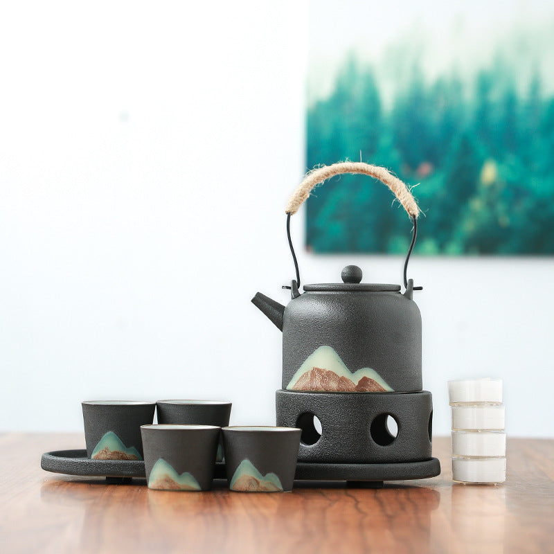 Stoneware Tea Set with Side Handle — Ceres NH-1465