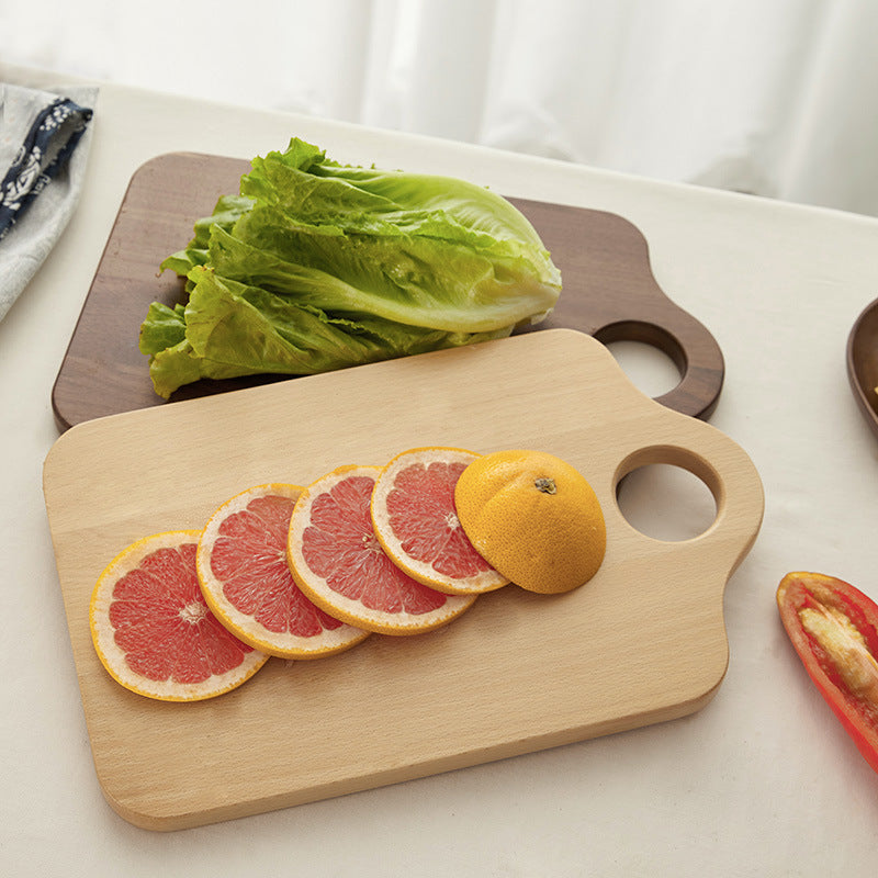 Walnut or Beech Serving Board, Irregular Edge 33.5cm — Grove NH-418