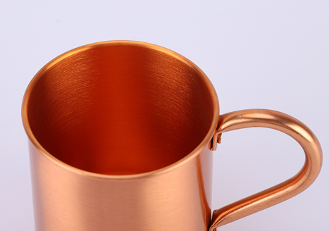 Pure Copper Drinking Tumbler with Handle, 450ml — Ember NH-955