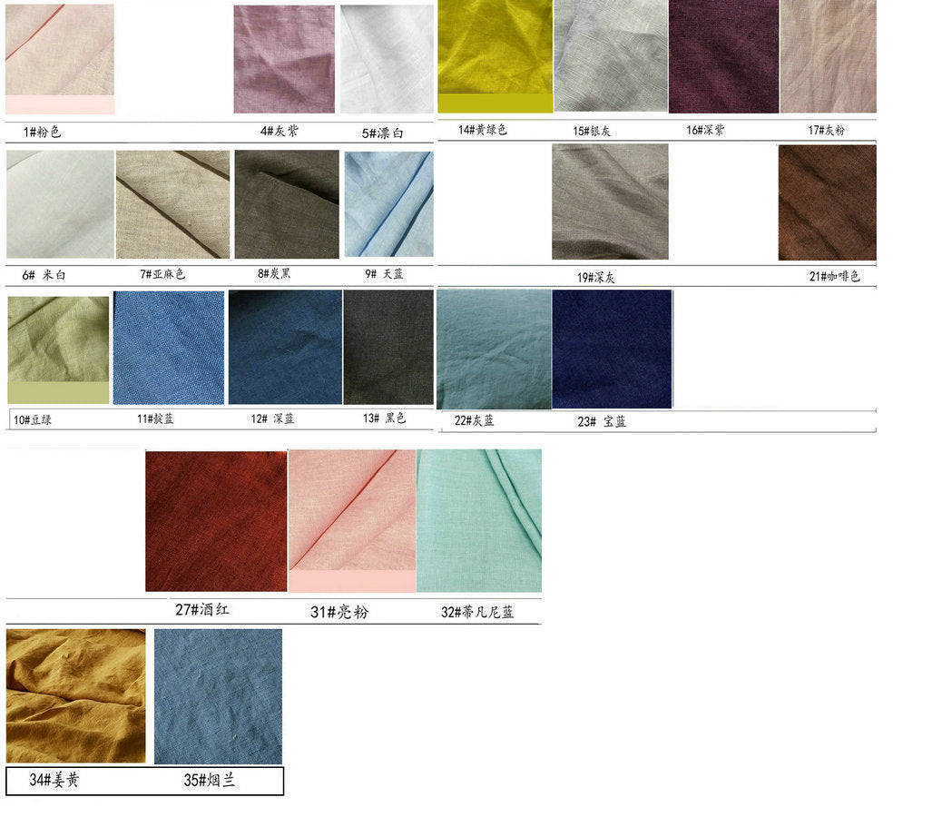 Flax Linen Duvet Cover Set, Three Pieces — Flax NH-992