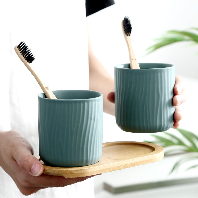 Ceramic Rinsing Cup Set, 500ml — Basin NH-481
