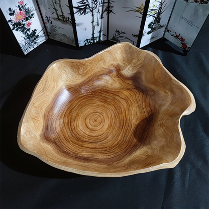 Solid Wood Fruit Platter for the Table, Irregular Shape — Alcova NH-637