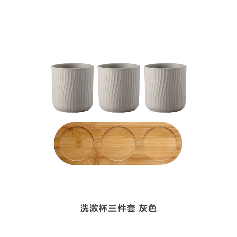 Ceramic Rinsing Cup Set, 500ml — Basin NH-481