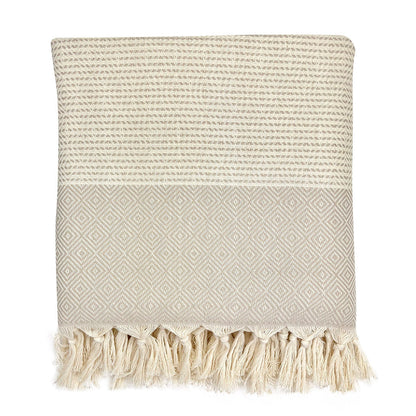 Turkish Cotton Diamond Stripe Throw — Fell NH-1540