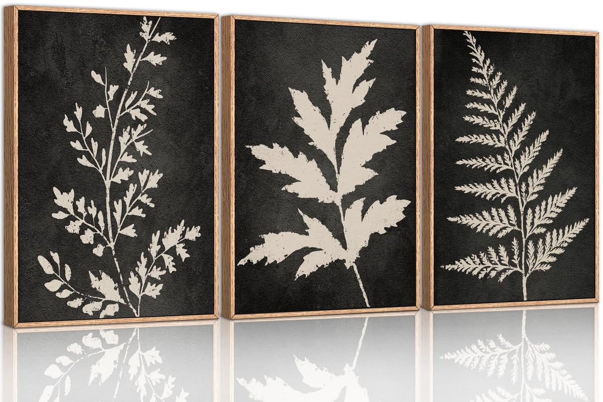 Framed Fern Silhouette Prints, Set of Three 60 x 90cm — Atrium NH-1440