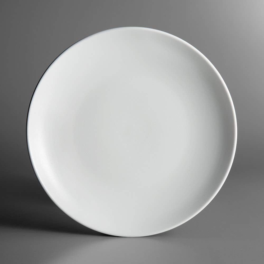 Hearth · NH 01-05 — Matte Stoneware Coupe Plates (Bone White)