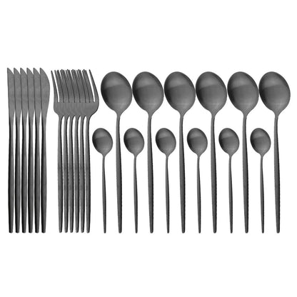 Matte Stainless Flatware Set — Linea NH-1554