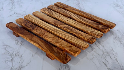 Olive Wood Pan Trivet — Grove NH-1565