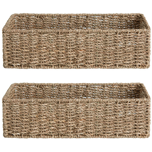 Woven Seagrass Baskets, Set of Two — Weave NH-1618