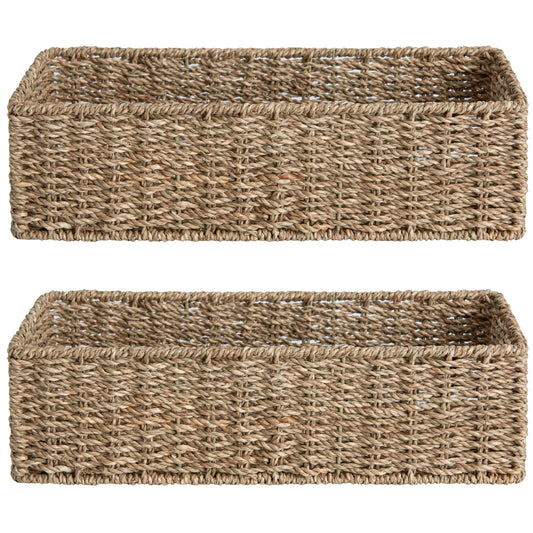 Woven Seagrass Baskets, Set of Two — Weave NH-1618