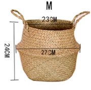 Foldable Seagrass Storage Basket — Sedge NH-924