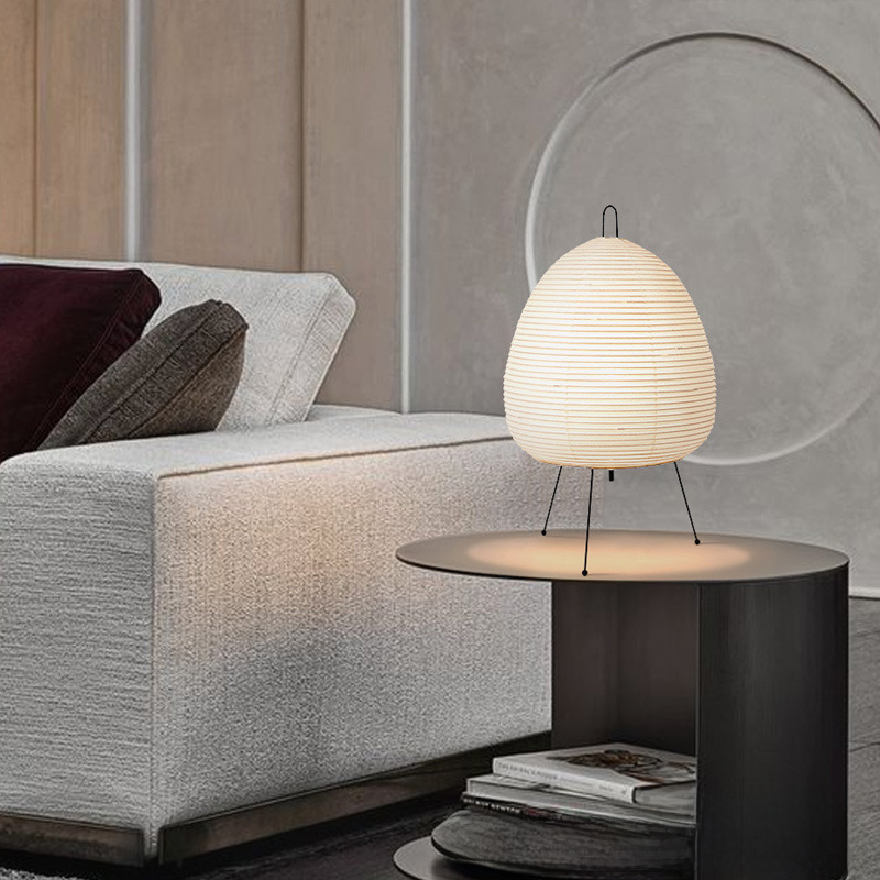 Japanese Paper Lamp Iron Frame, 47cm Tall — Meridian NH-706
