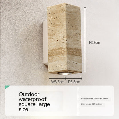 Travertine Bedside Wall Light, E27 Spotlight — Meridian NH-709