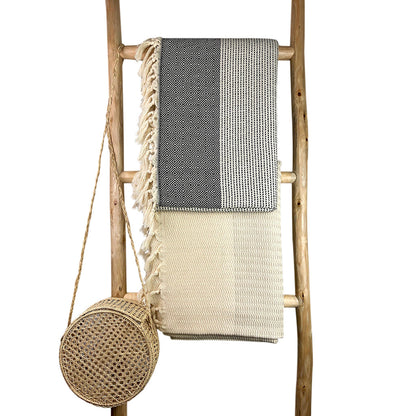 Turkish Cotton Diamond Stripe Throw — Fell NH-1540