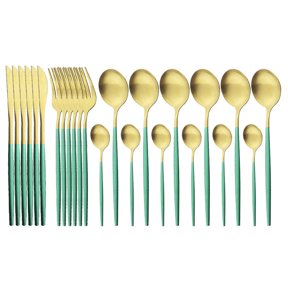 Matte Stainless Flatware Set — Linea NH-1554