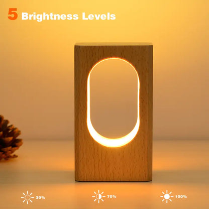 Wooden Desk Lamp, Beech Body, Dimmable LED — Meridian NH-713