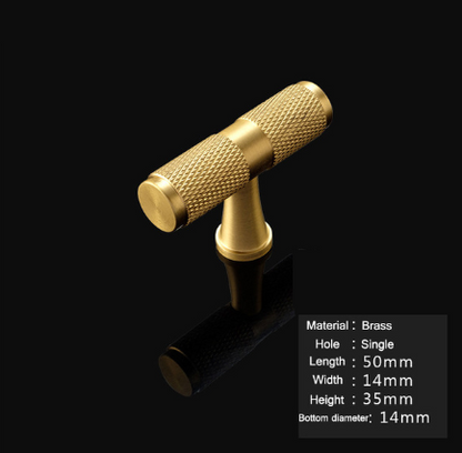 Pure Copper Drawer Pull Handles, Cabinet and Wardrobe Hardware — Meridian NH-951