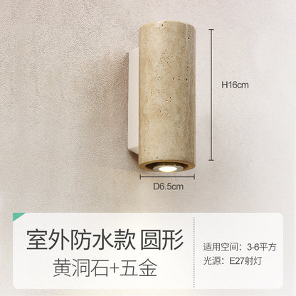 Travertine Bedside Wall Light, E27 Spotlight — Meridian NH-709