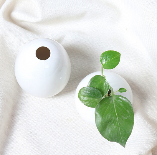 Ivory · NH BB-69 — Handcrafted Ceramic Vase
