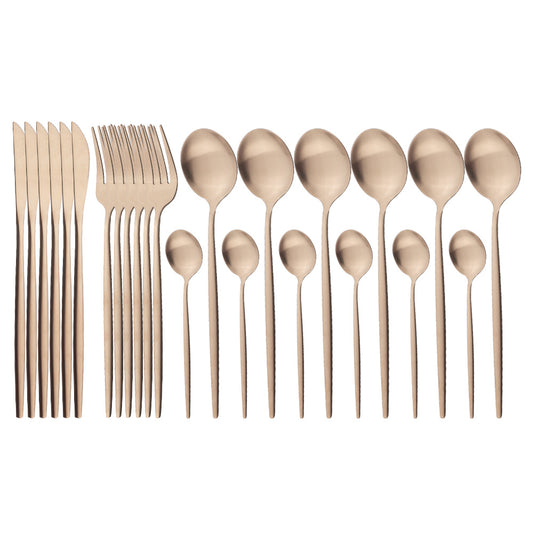 Matte Stainless Flatware Set — Linea NH-1554