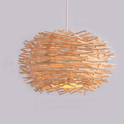 Woven Rattan Pendant Light — Meridian NH-1574