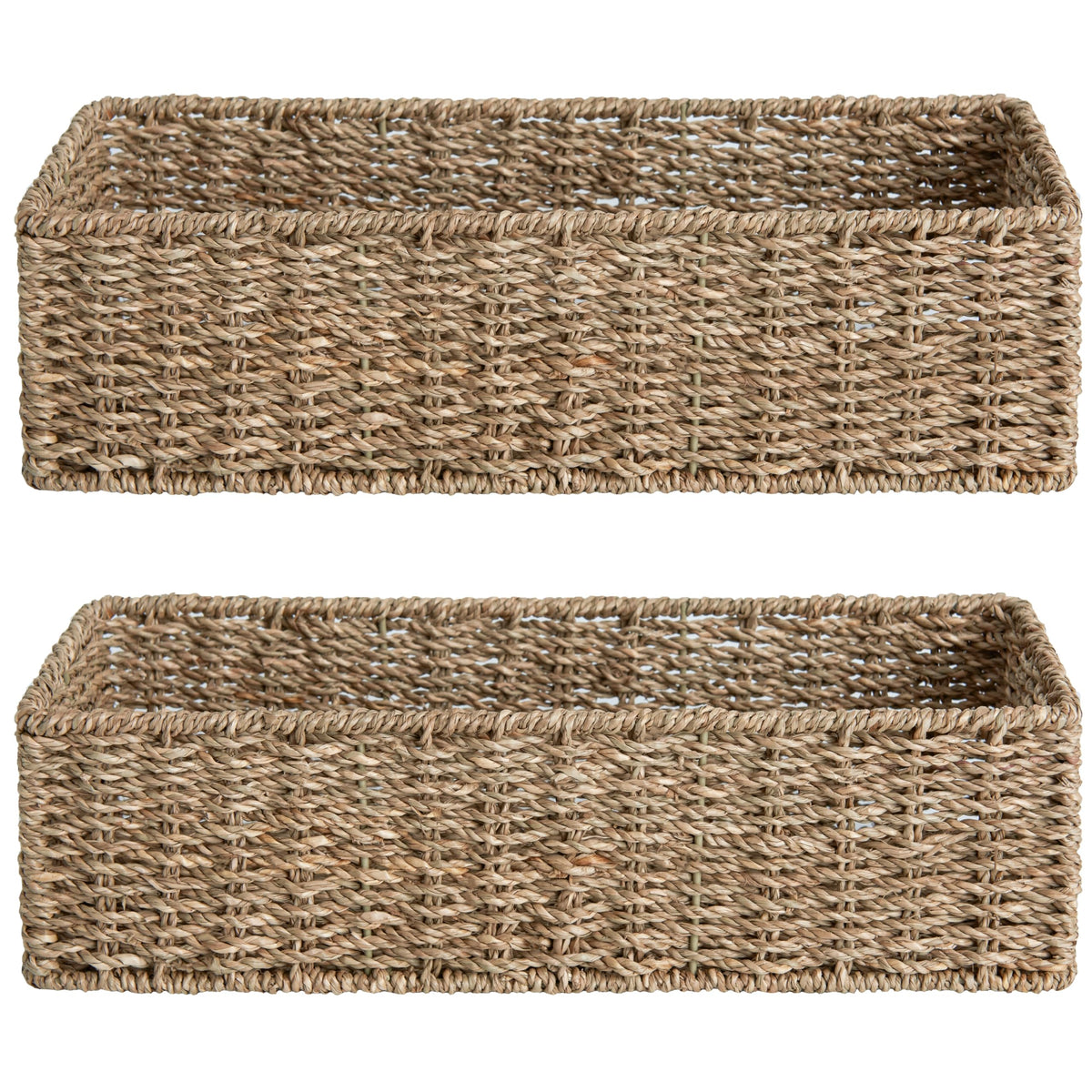 Woven Seagrass Baskets, Set of Two — Weave NH-1618