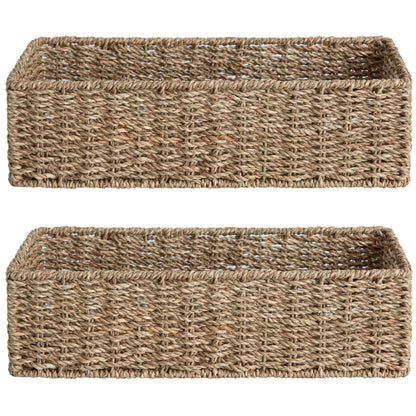 Woven Seagrass Baskets, Set of Two — Weave NH-1618