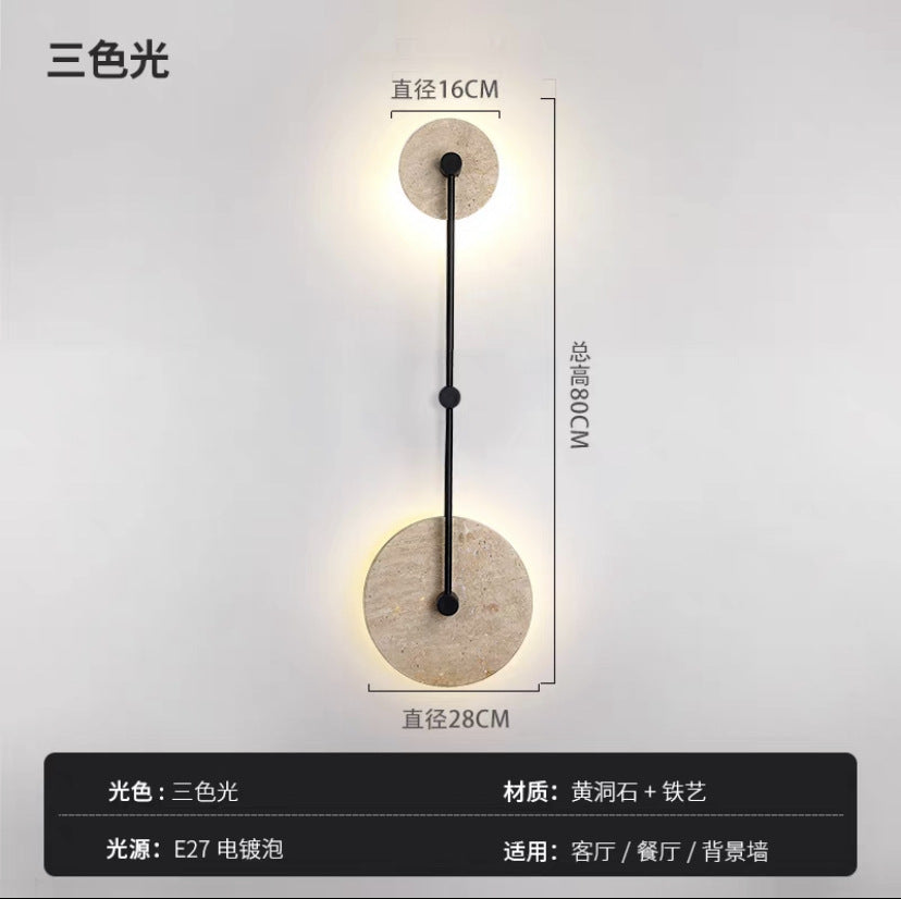 Stone Wall Light Bedroom, Yellow Cave Stone — Meridian NH-700