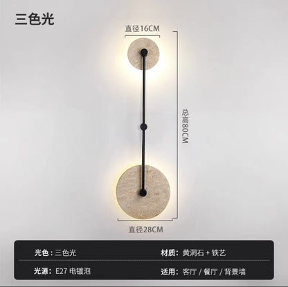 Stone Wall Light Bedroom, Yellow Cave Stone — Meridian NH-700