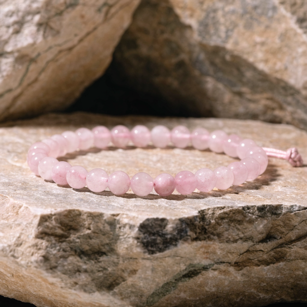 Heart Element Rose Quartz Bracelet