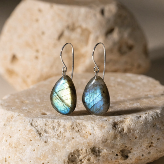 Water Flow Labradorite Earrings