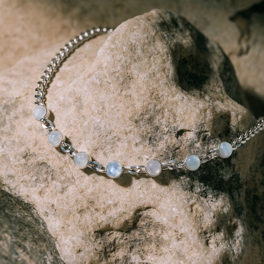 Lunar Moonstone Anklet