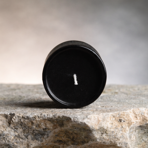 Zen Disc Candle Black Medium