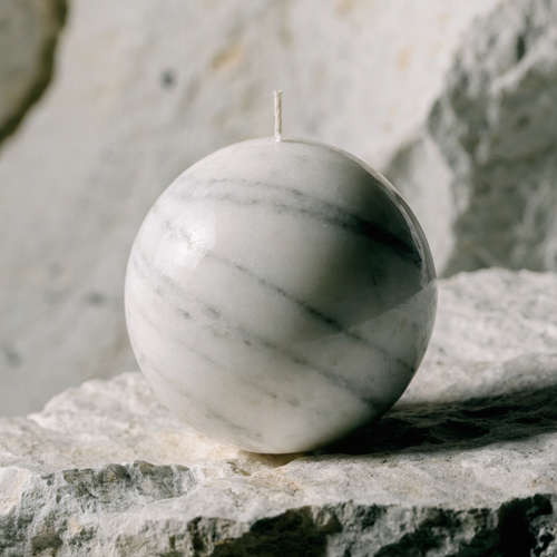 Zen Marble Sphere White