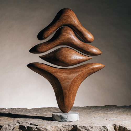 Flow Totem Cedar and Marble