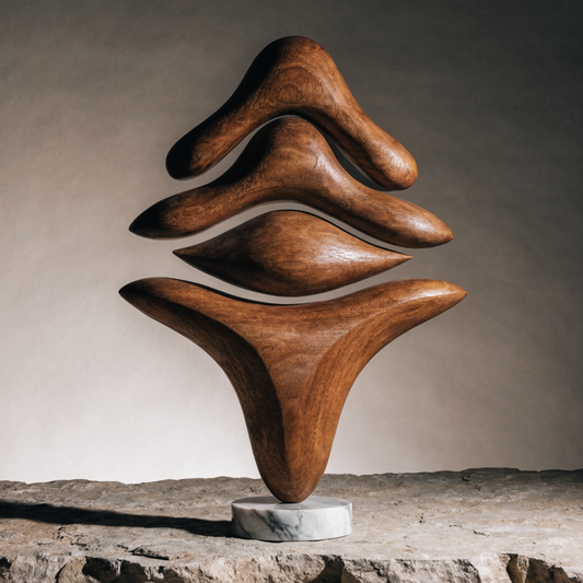 Flow Totem Cedar and Marble