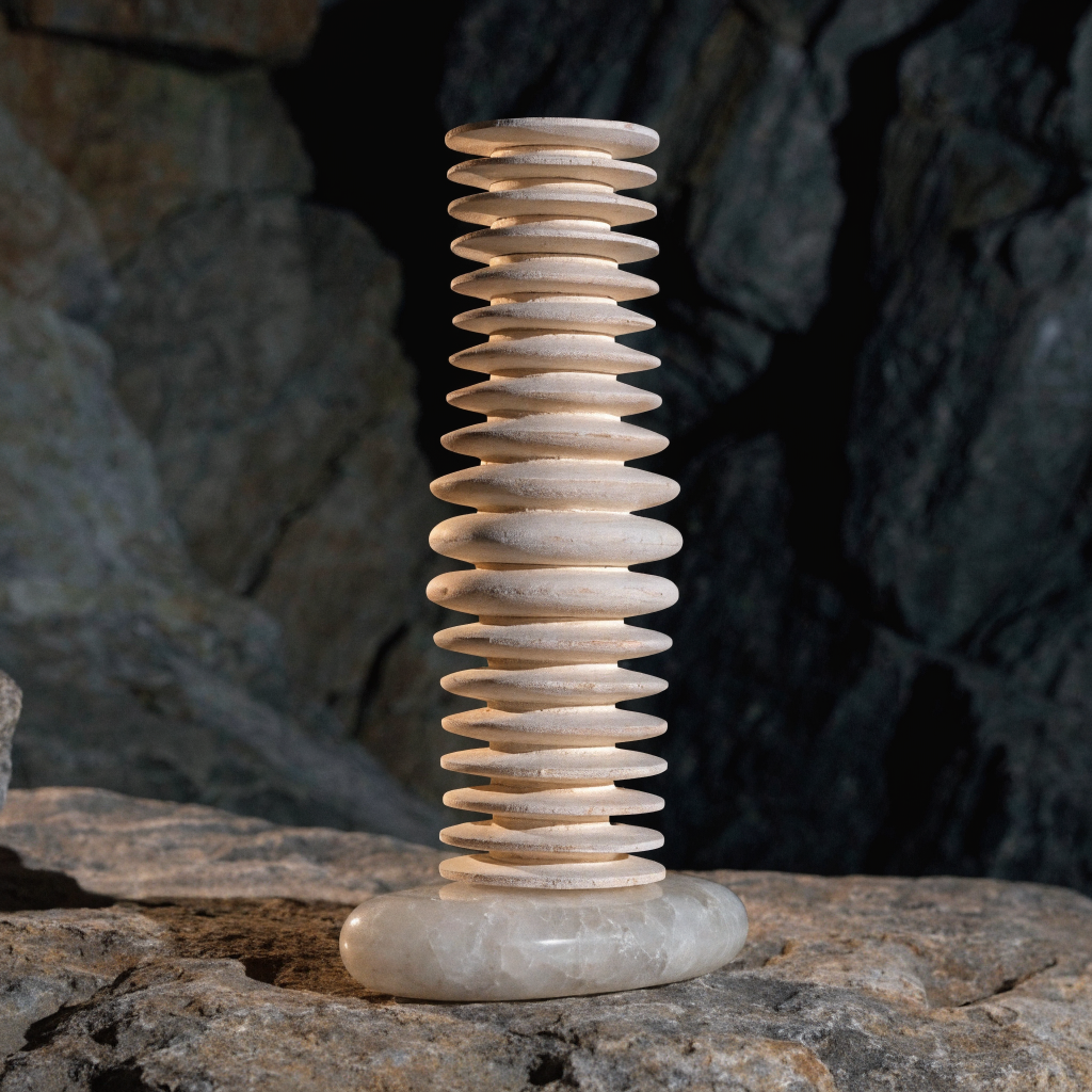 Stack Totem Birch and Stone