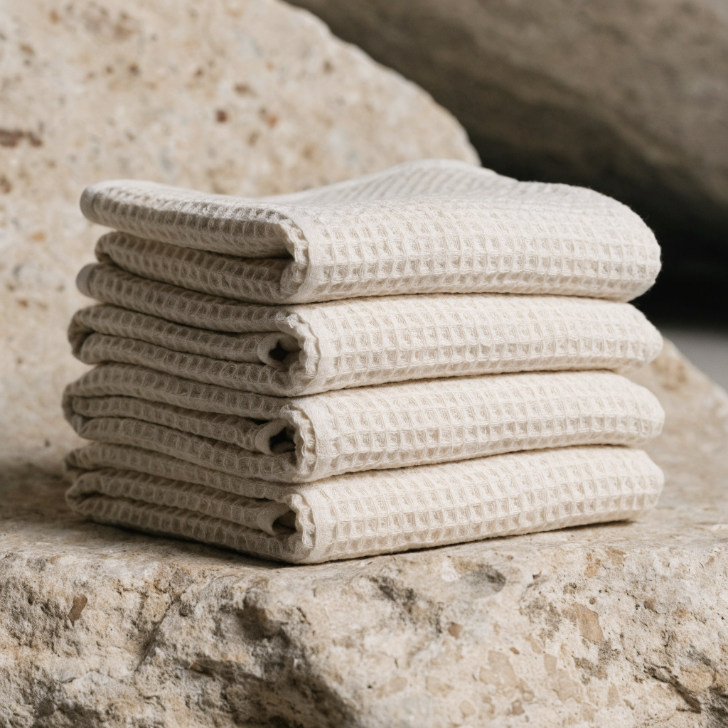 Waffle Cotton Bath Sheet Set