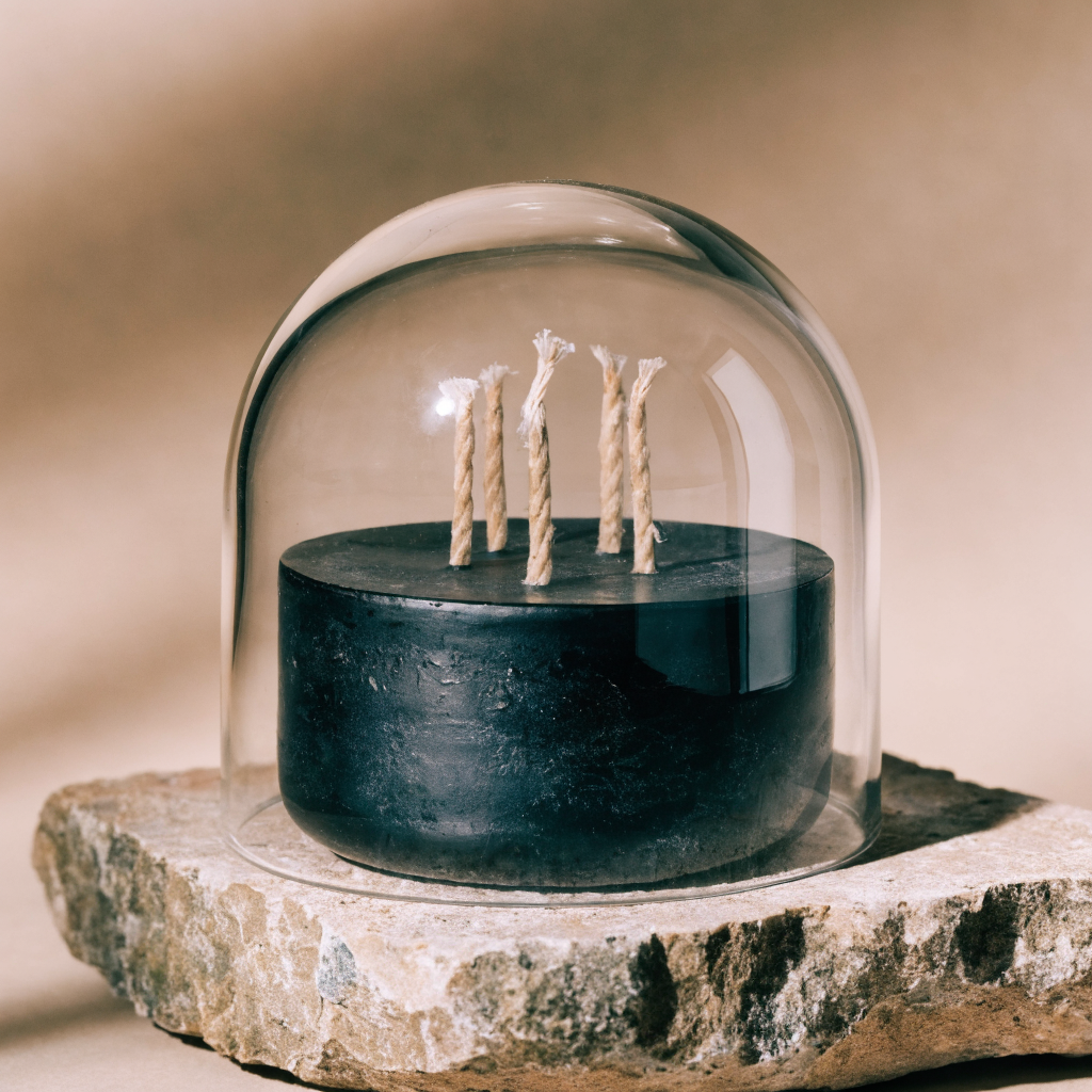 Black Cloche Multi-Wick Candle