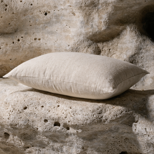 Oatmeal Linen Down Pillow