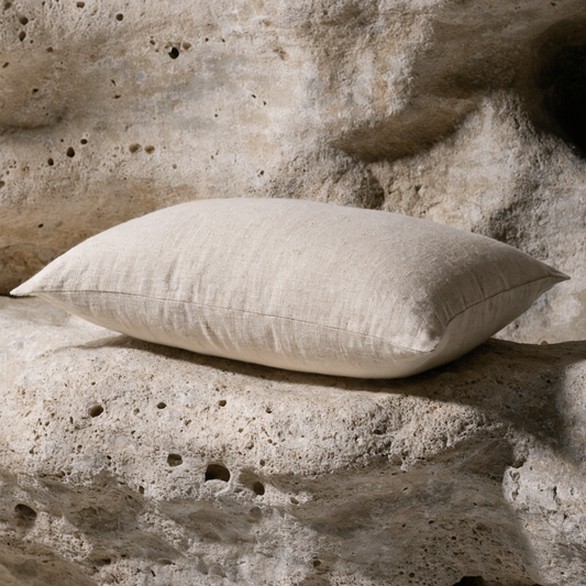 Oatmeal Linen Down Pillow