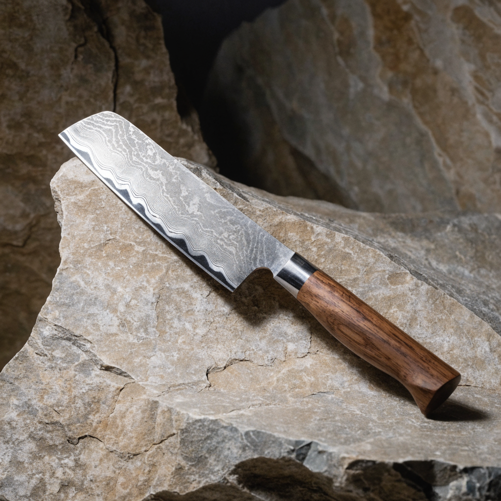 Damascus Nakiri Knife