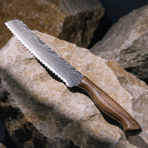 Damascus Bread Knife