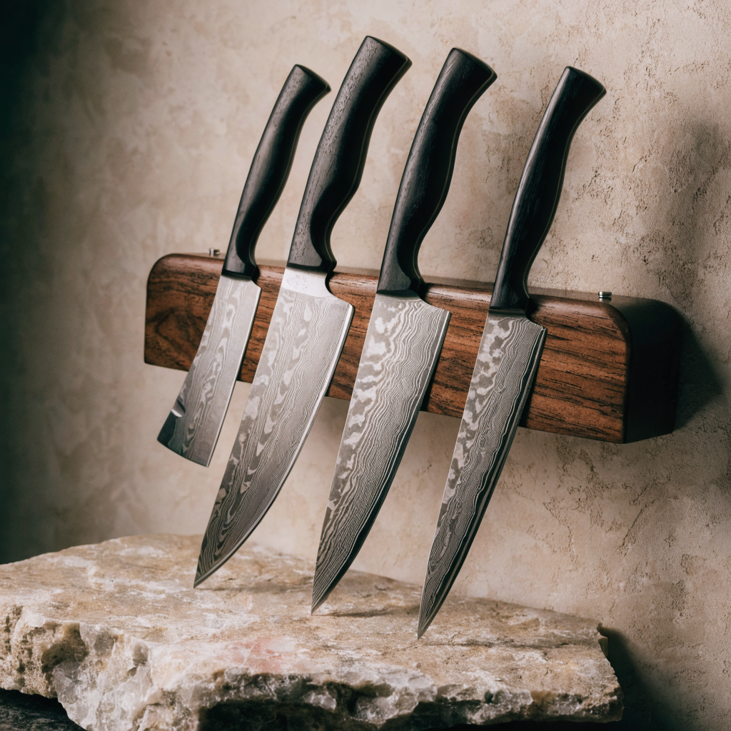 Magnetic Walnut Knife Strip