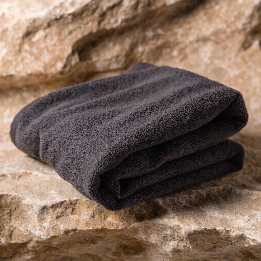 Microfibre Gym and Running Towel Charcoal