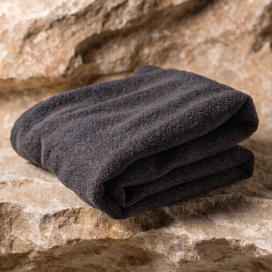 Microfibre Gym and Running Towel Charcoal