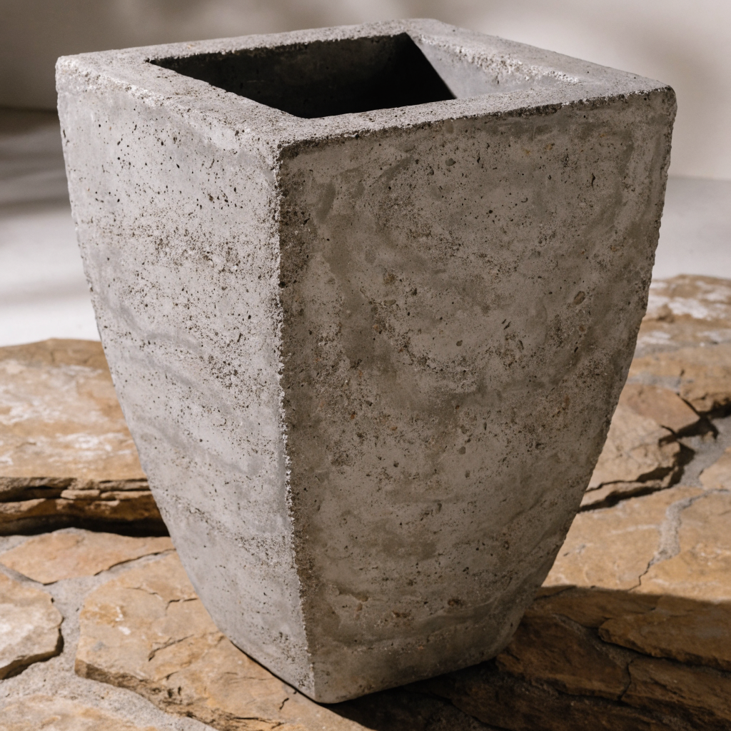 Concrete Tapered Square Planter